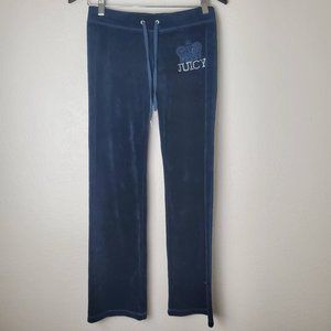 Juicy Couture Dark Blue Velour Sweat Pants
